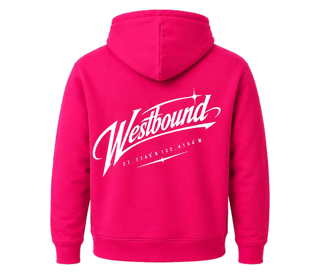 Westbound SF pink hoodie